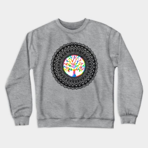 Tree of Life Mandala Crewneck Sweatshirt by MyownArt